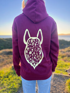 Pre order - Shroom Hoodie - Chocolate brown or Maroon